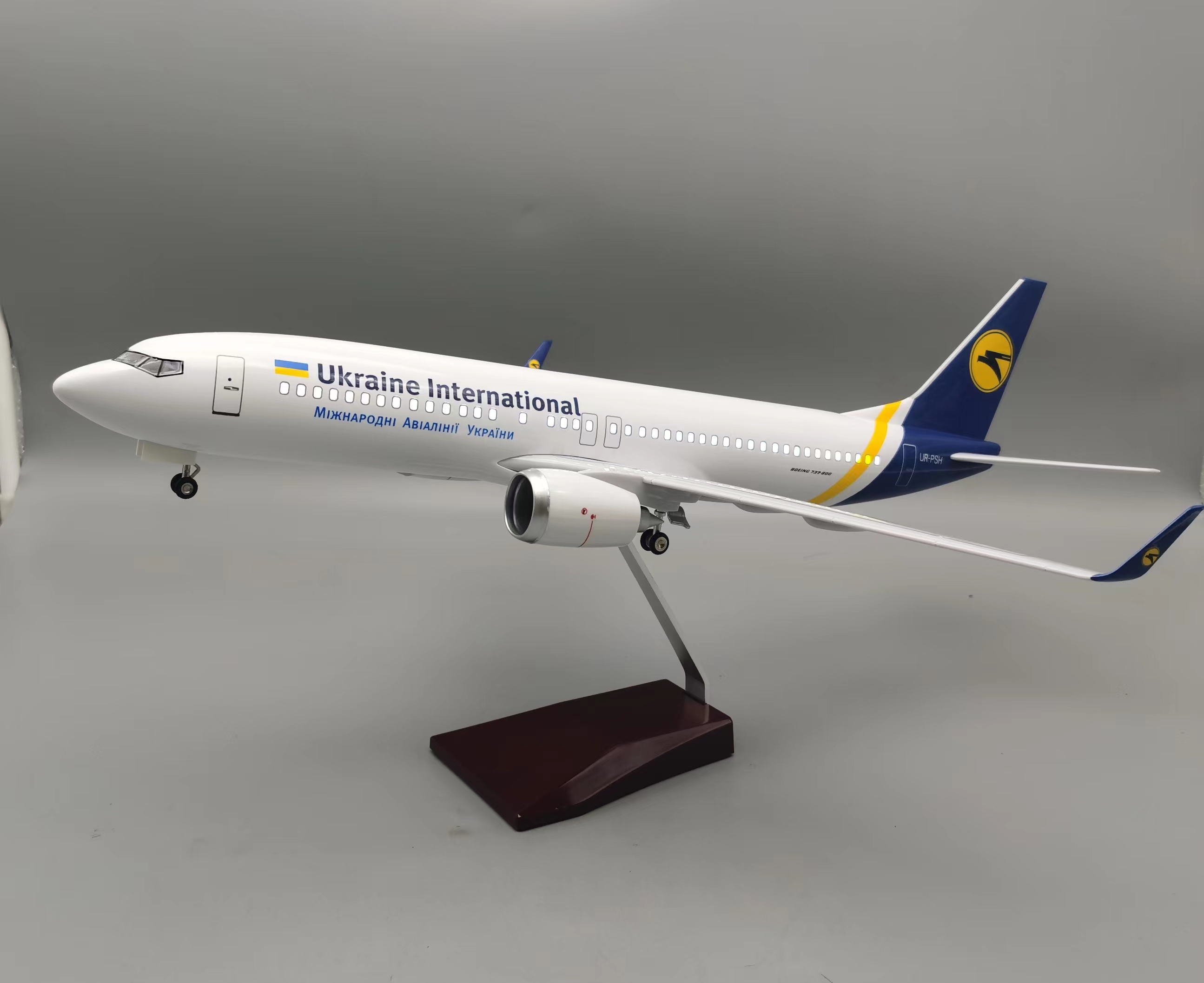 Model Kit Ukraine - Modelo de avión de 47cm B737-800,