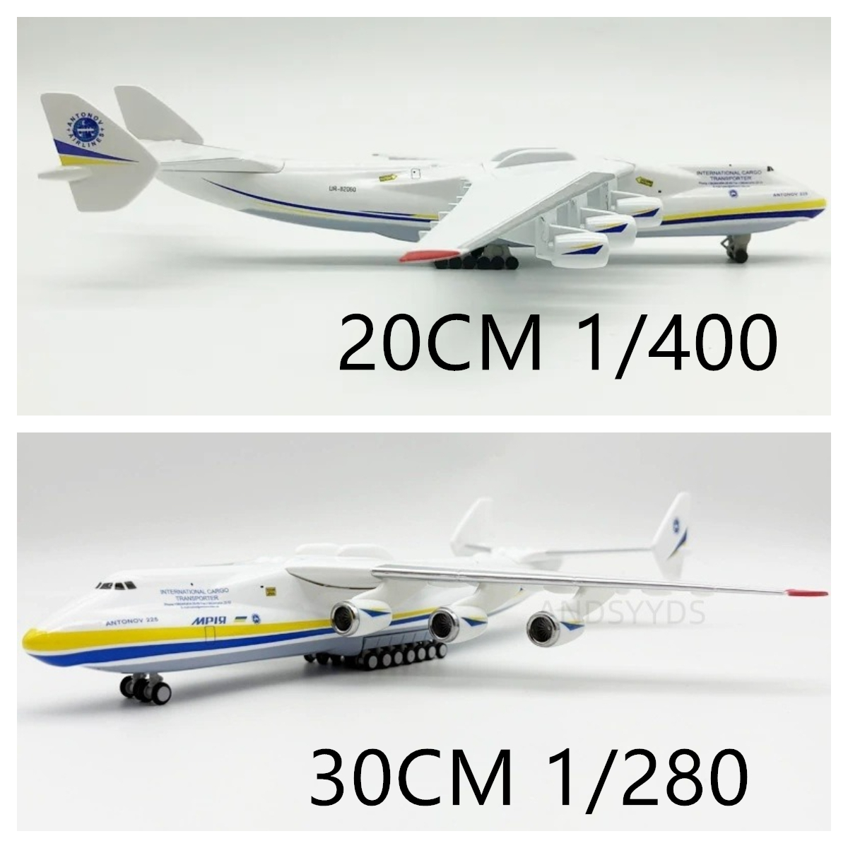 Model Kit Ukraine - Ucrania Antonov AN225 Mriya 20 cm