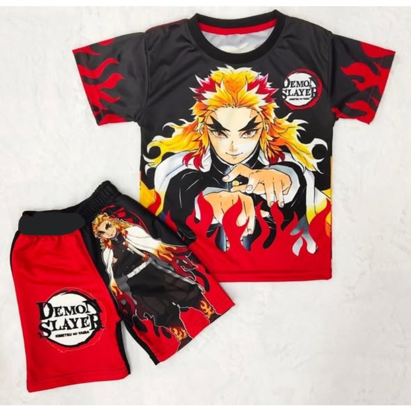 Model Kit Demon Slayer - Conjunto de camiseta y pantalones cortos