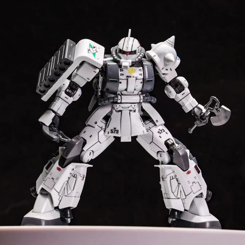 Model Kit Gundam Hg - GTO ZAKU II lobo blanco Shin