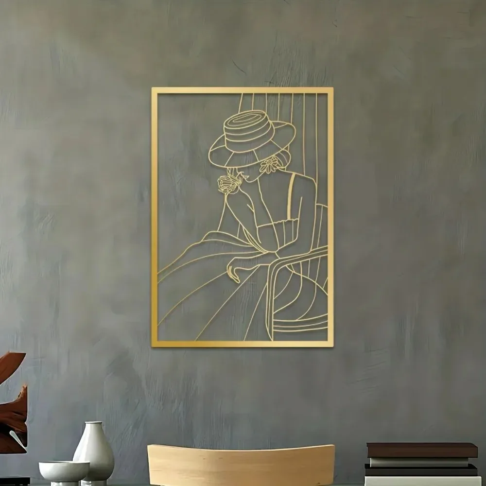 Model Kit Vintage - CIFBUY Arte de pared de metal,