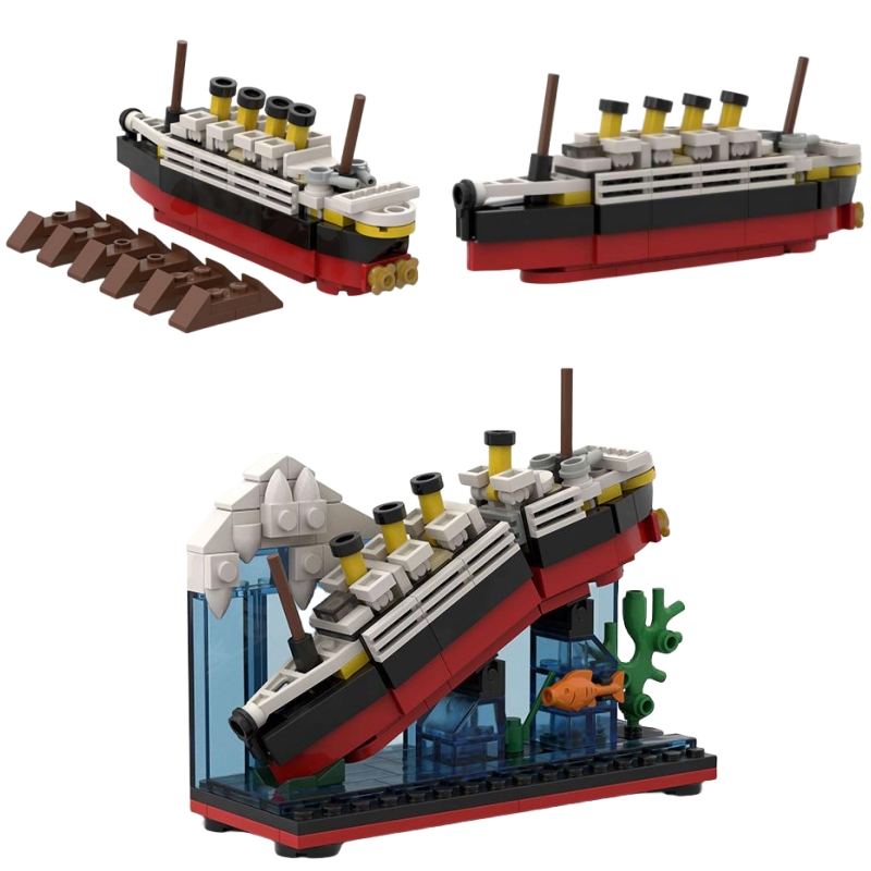 Model Kit Titanic - Titanic Break In Half con estuche,