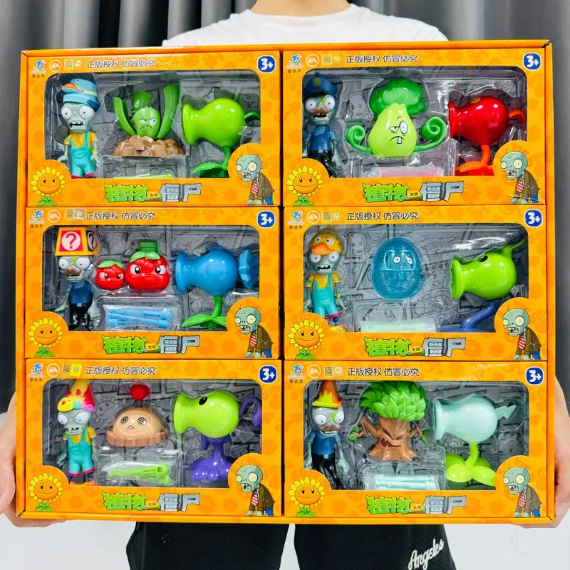 Model Kit Vs Figure - Plantas vs. Zombis, Set Completo de