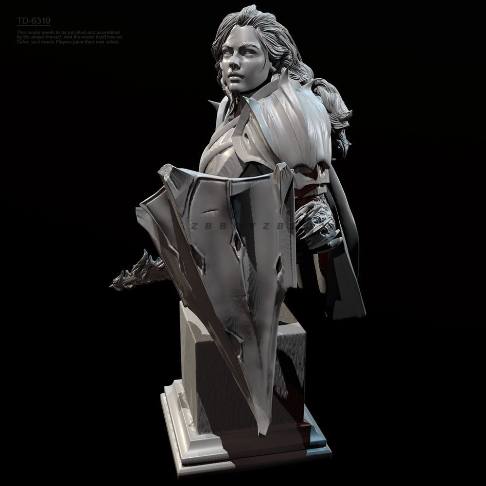 Busto de 55mm y 70mm de un cab - Model Kit Knight reseña y precio