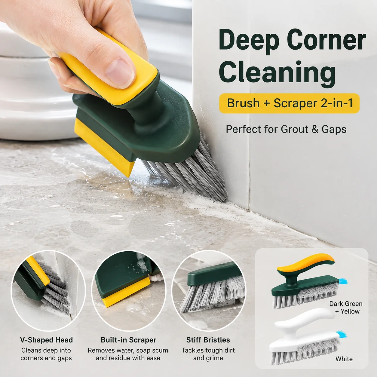 Cepillo Multiusos 2 en 1 para  - Seam Scraper Tool reseña y precio