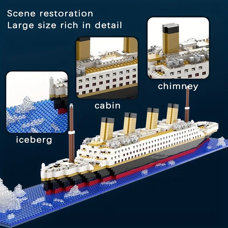 Microbloques de construcción T - Model Kit Titanic reseña y precio