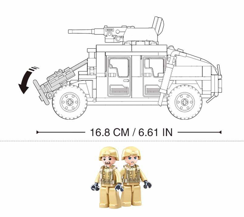 265 Uds WW2 militar SWAT H1 ar - Model Kit Gunpla reseña y precio