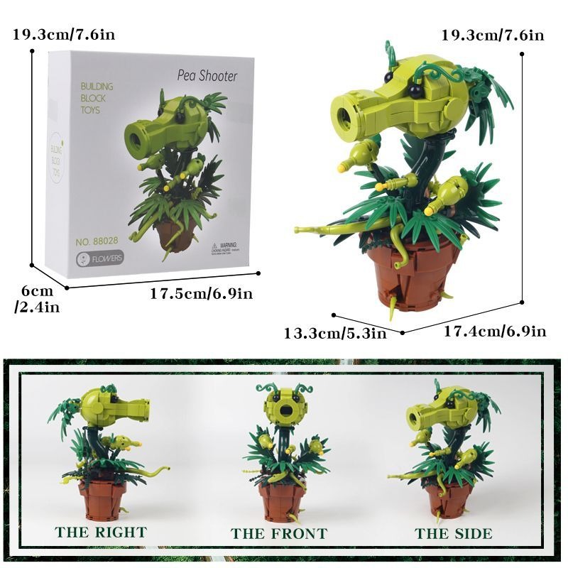 Plantas vs. Zombis, Bloques de - Model Kit Vs Figure reseña y precio