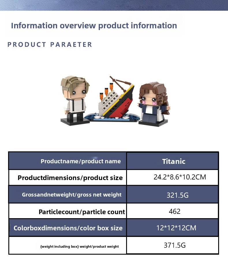 Set de Bloques de Construcción - Model Kit Titanic reseña y precio