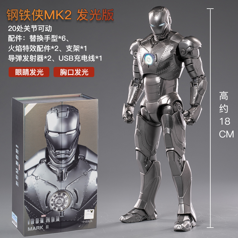Original vengadores ZD juguete - Model Kit Iron Man Mark 50 reseña y precio