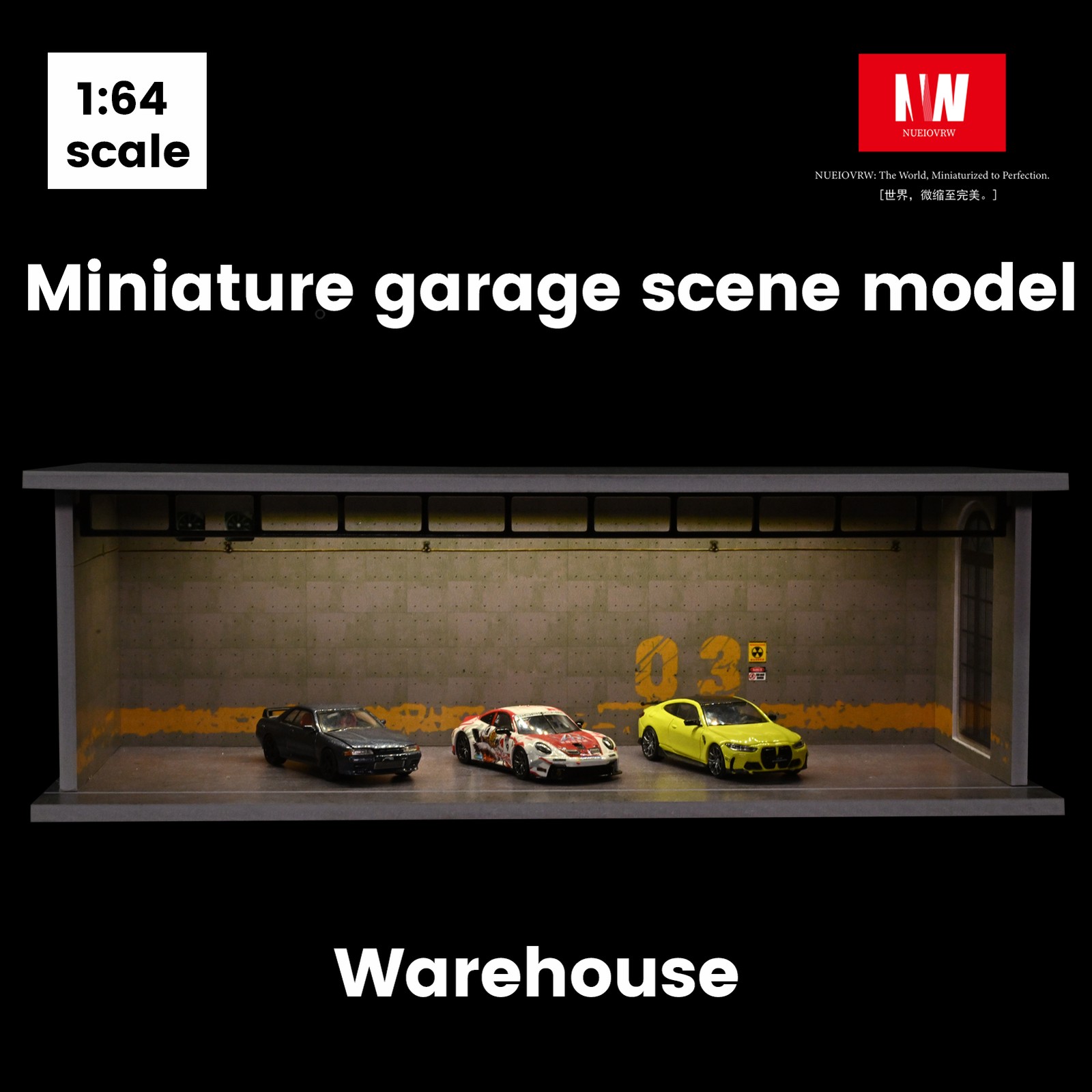 Diorama 1:64 modelo de garaje  - Model Kit Display Case reseña y precio